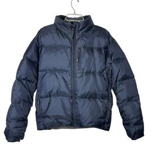 Vintage Y2K Gap Down Puffer Jacket Size Small Navy Blue